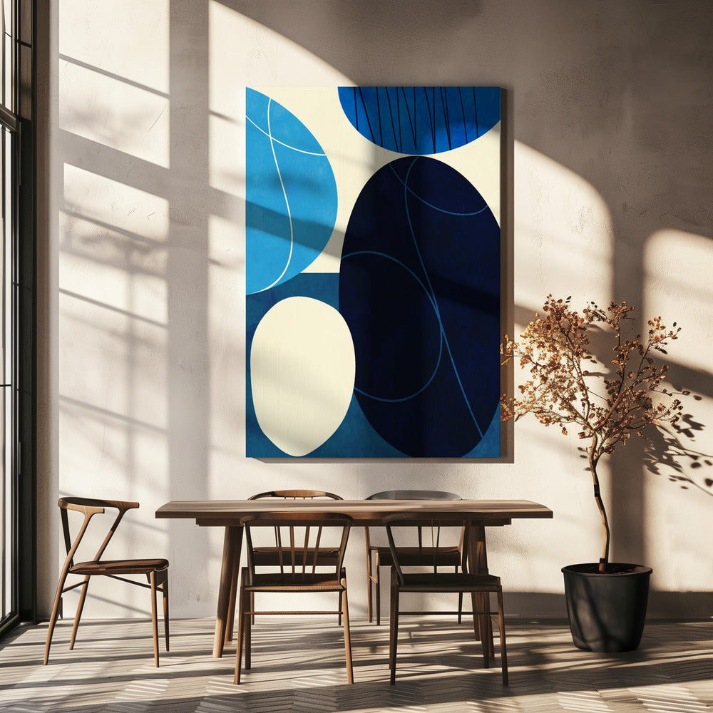 Shapes Play3 3blue | Canvas