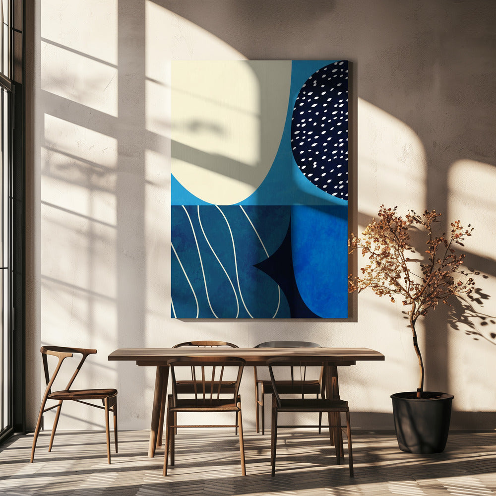 Shapes Play3 2blue | Canvas