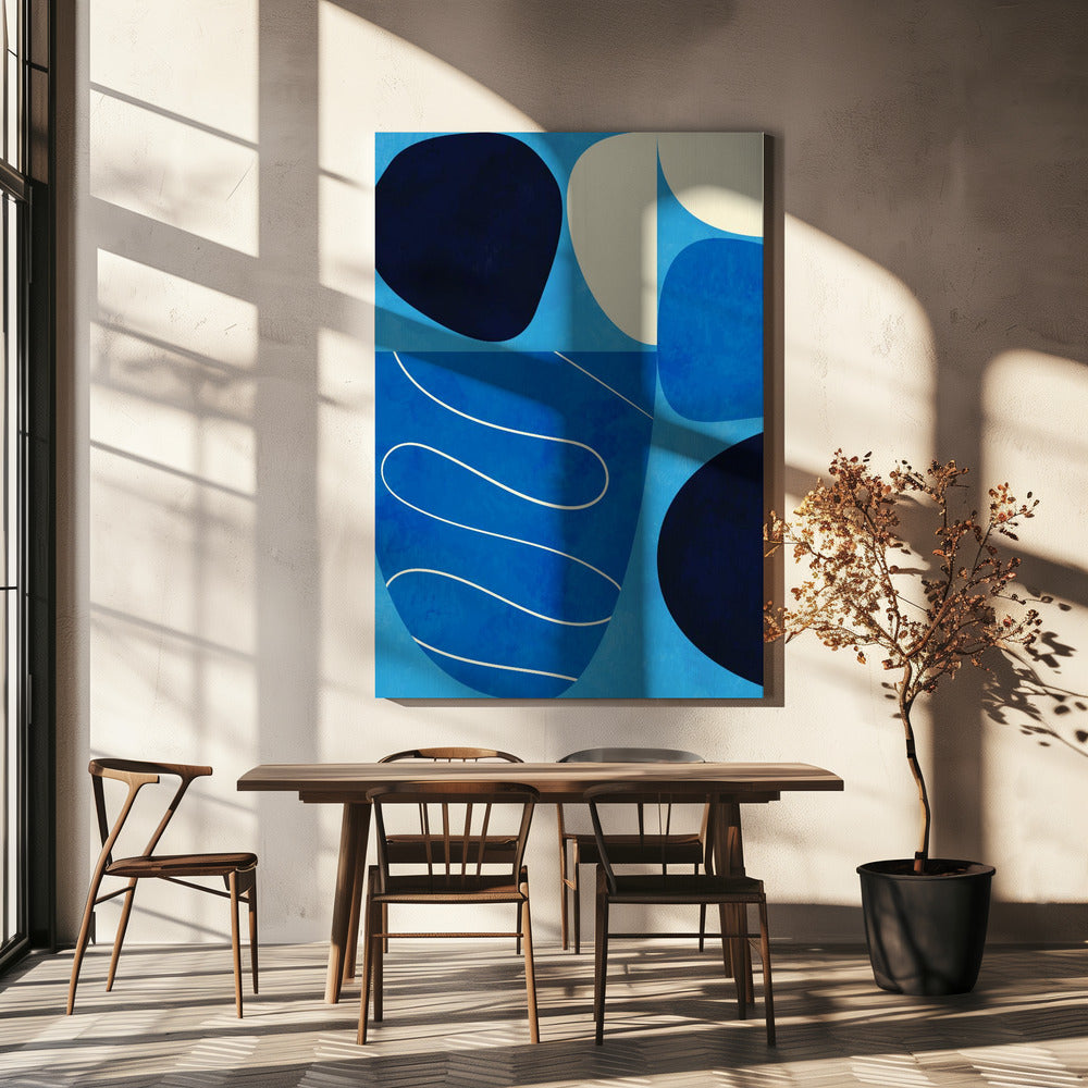 Shapes Play3 1blue | Canvas
