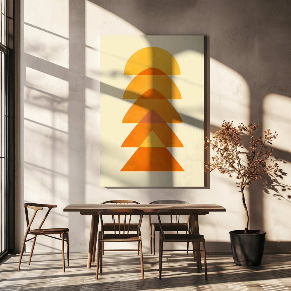 Spring Mid Rhapsody Orange 5 | Canvas