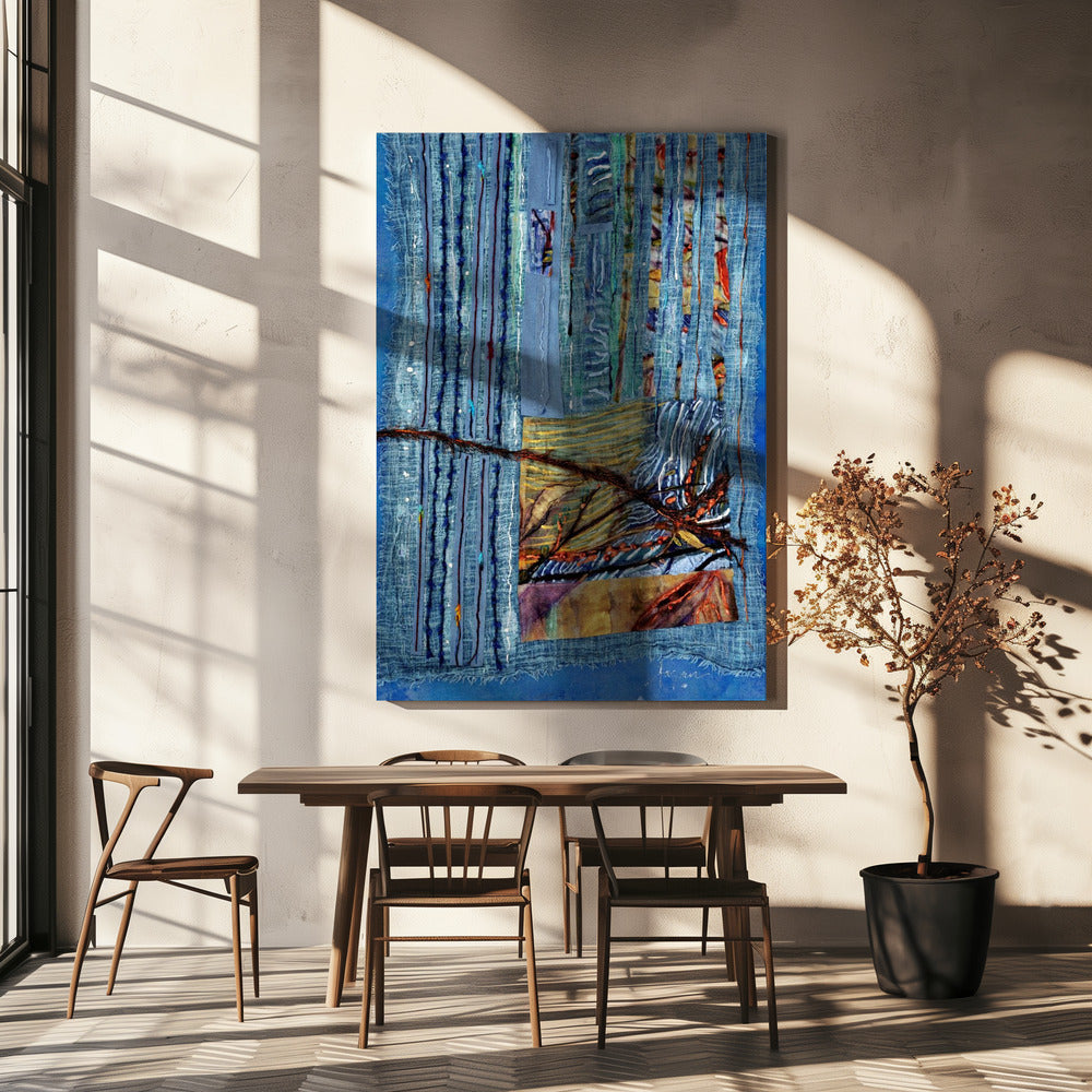 Strahlende florale Harmonie | Leinwand