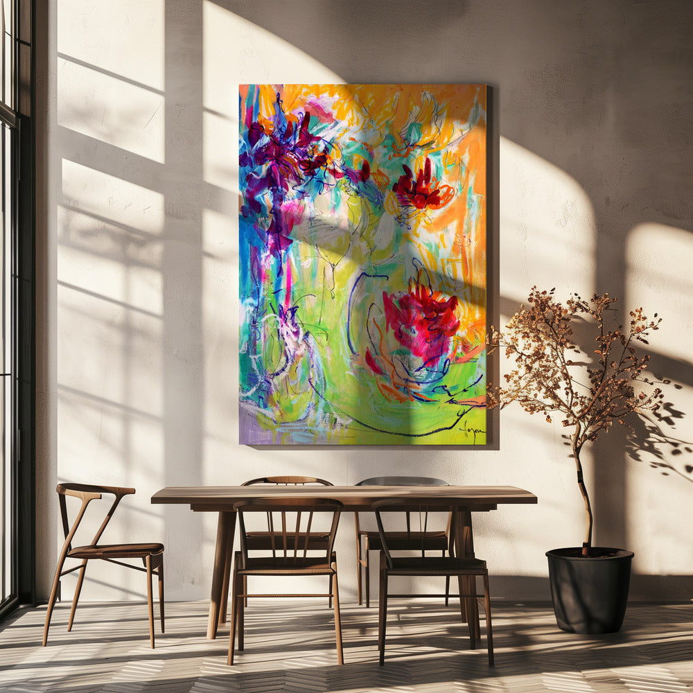 Lebendige Blüten | Leinwand