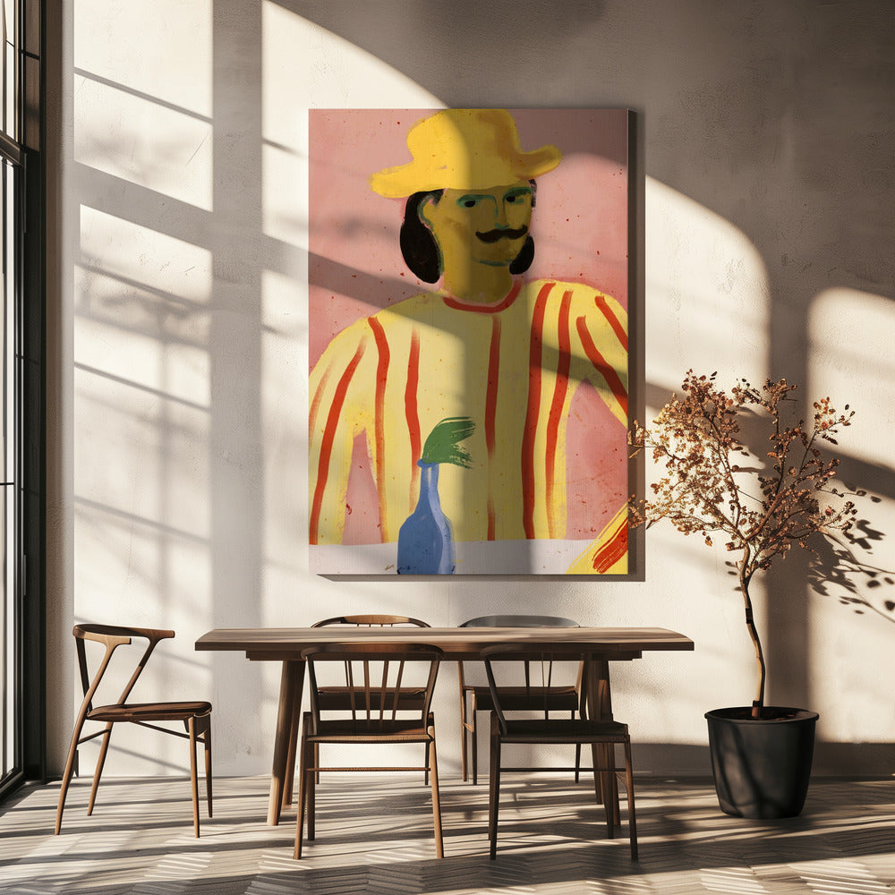 Gestreifte Reflexion | Leinwand