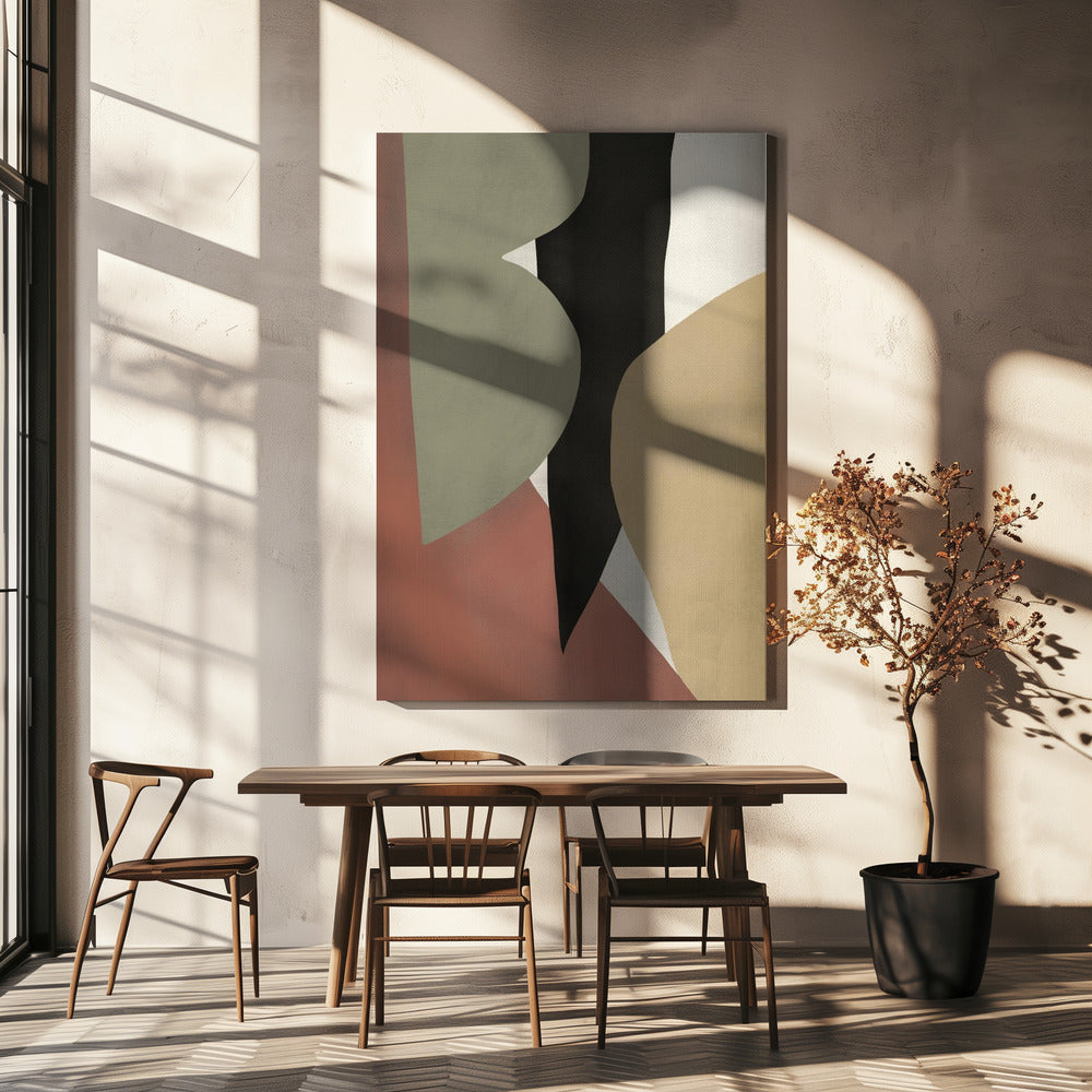 Tropische abstrakte Formen | Leinwand