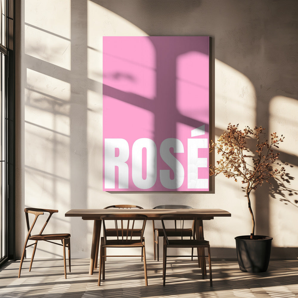 Rosa Rosé Essenz | Leinwand