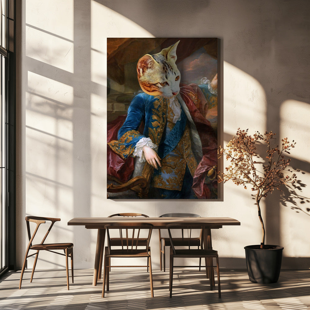 Regal Feline Pose | Canvas