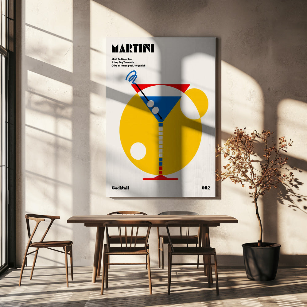 Martini Bauhaus Cocktail | Leinwand