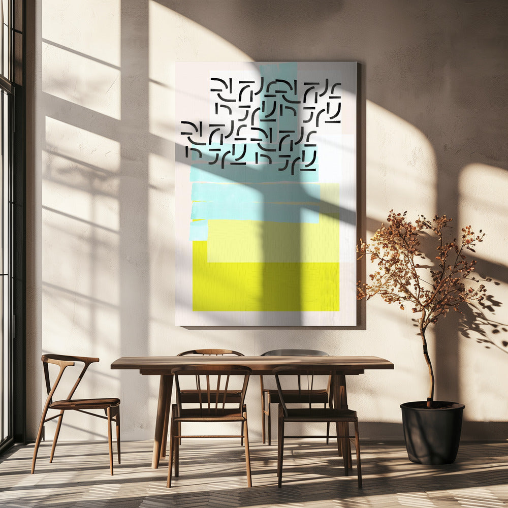 Pastellmuster-Collage 3 | Leinwand
