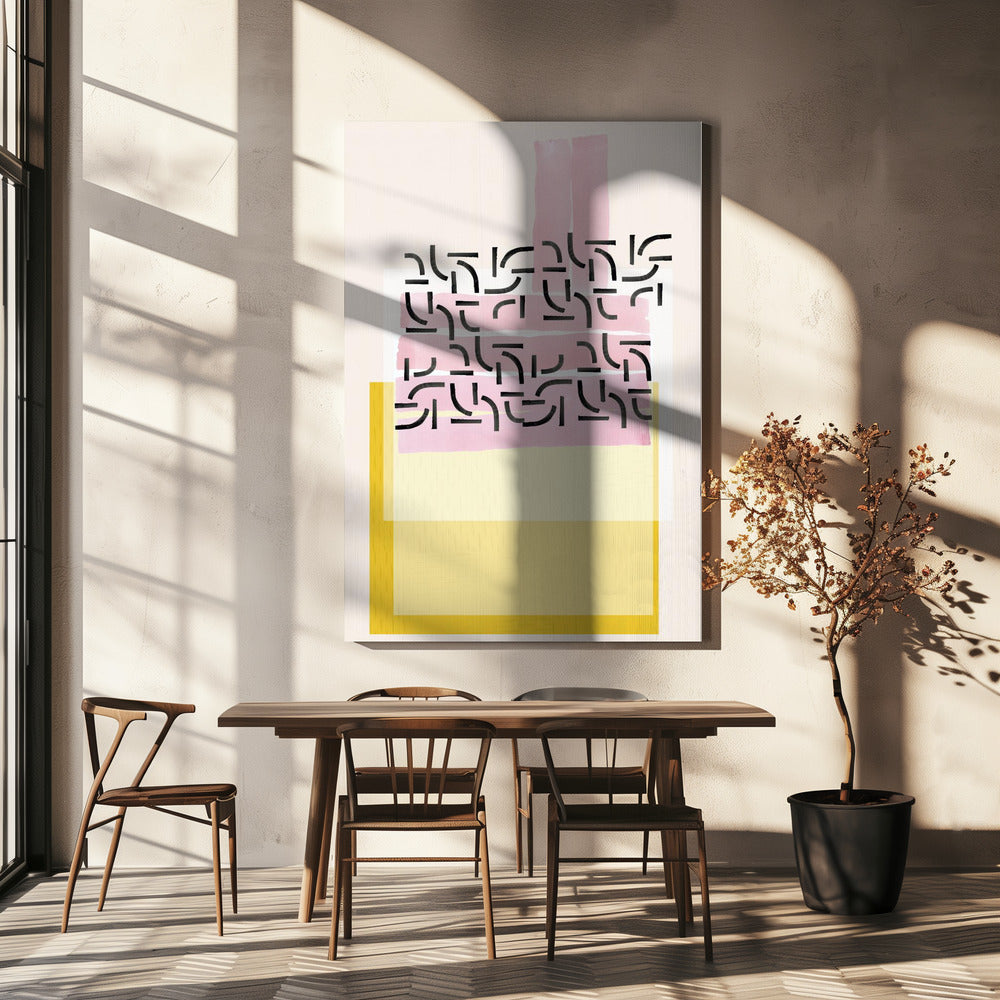 Pastellmuster-Collage 1 | Leinwand