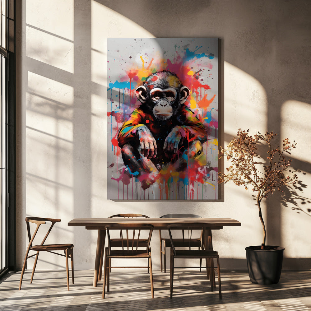 Affe Pop Art | Leinwand