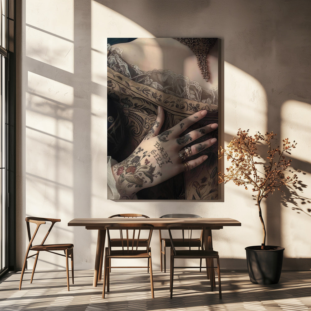 Baby Mädchen | Leinwand