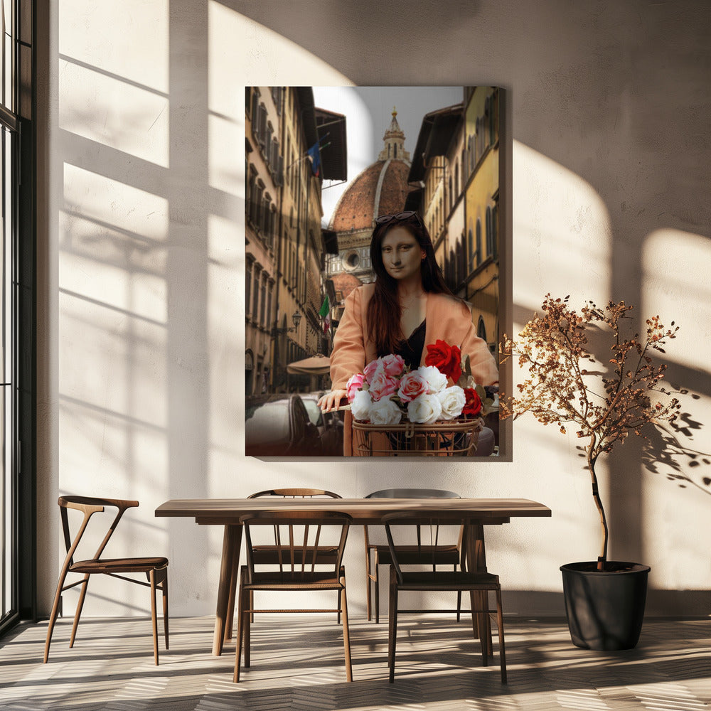 Mona über Florenz | Leinwand