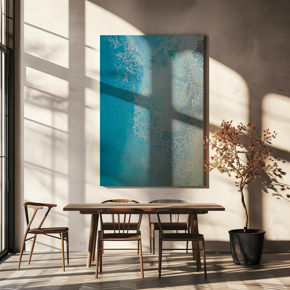 Sanftes Blau – Flache Gewässer | Leinwand