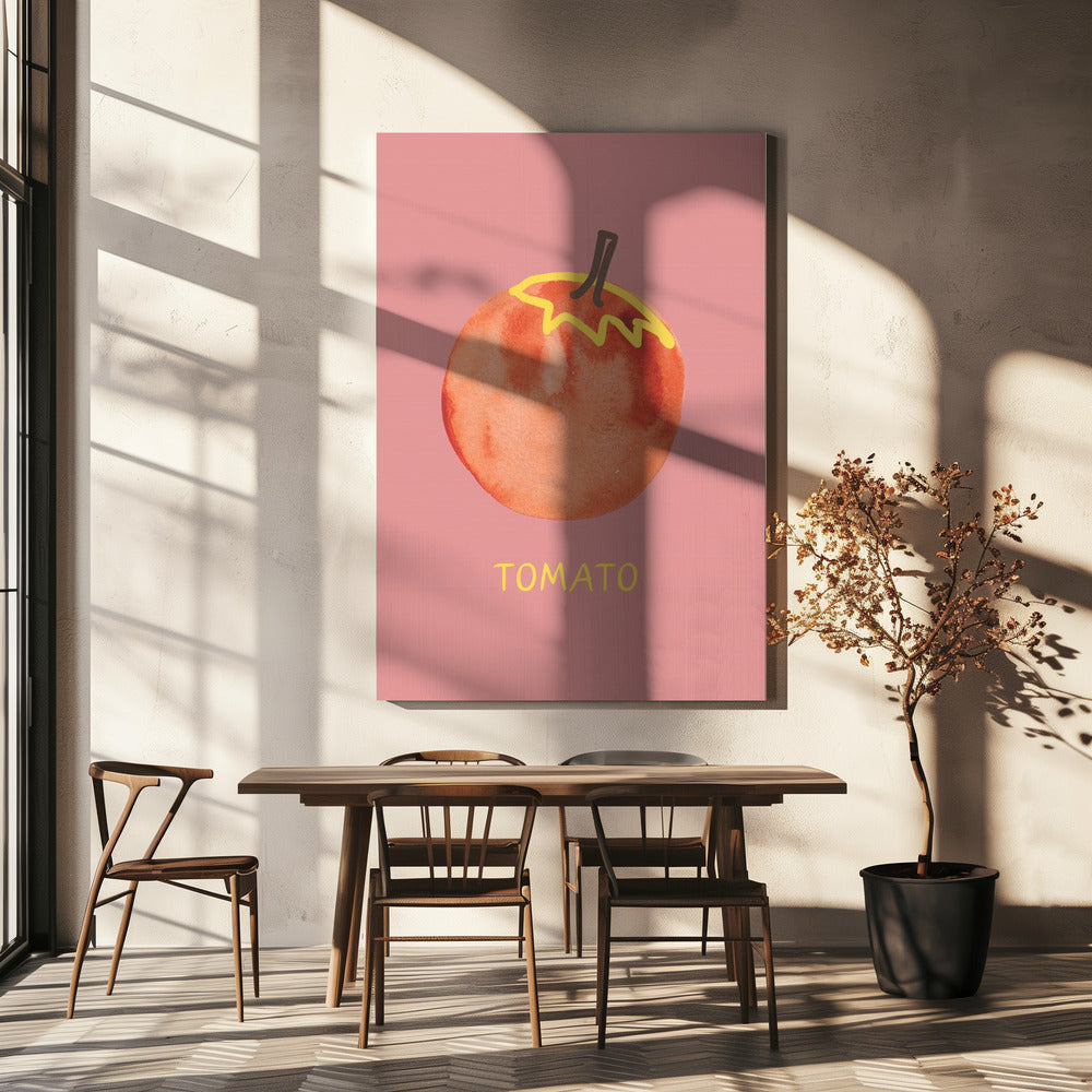 Tomate in Pink | Leinwand
