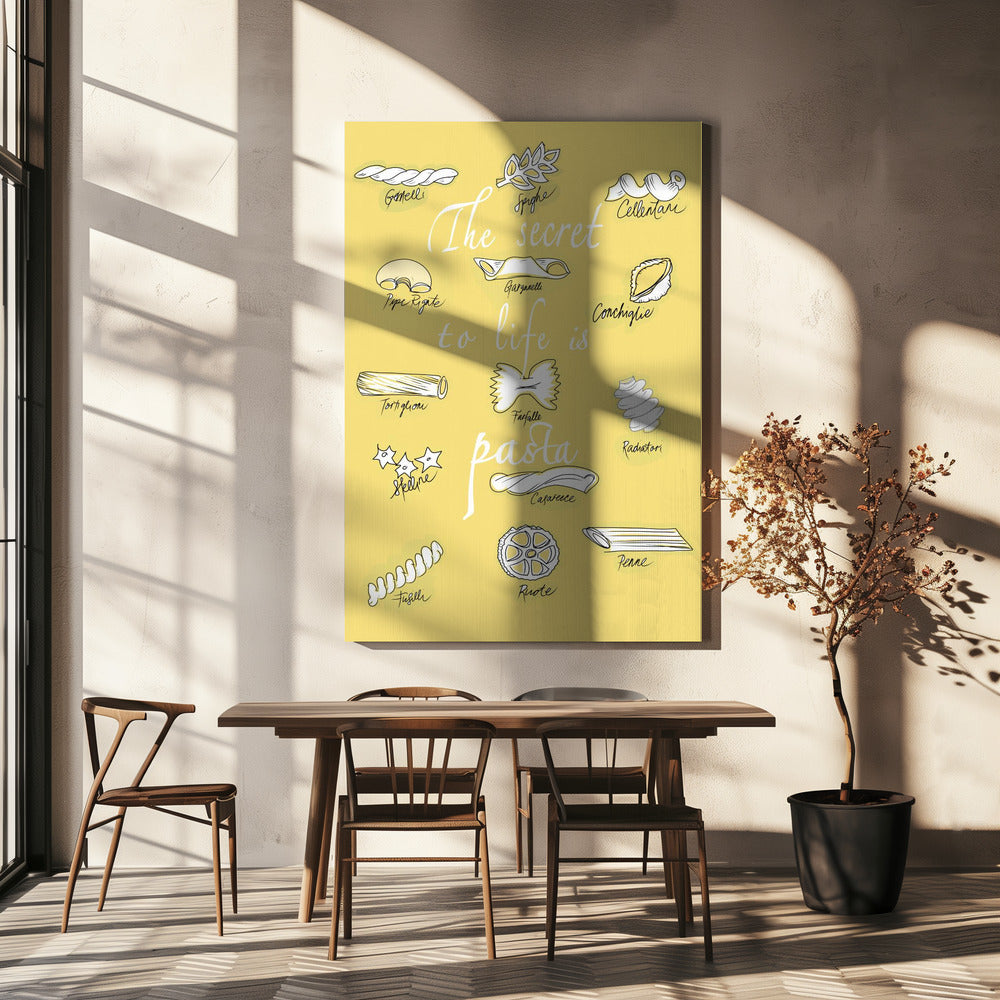 The Secret To Life Is Pasta | Canvas