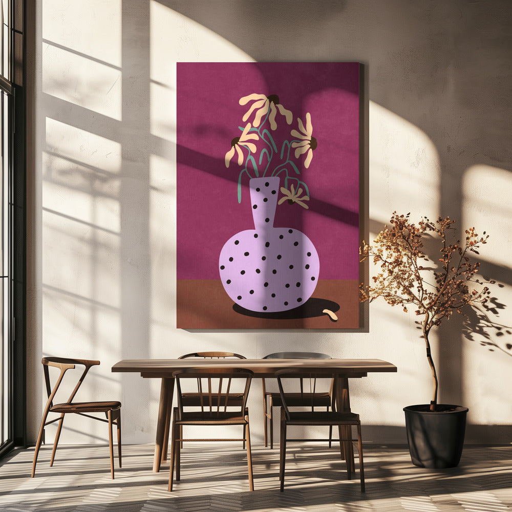 Blumen in Vase | Leinwand