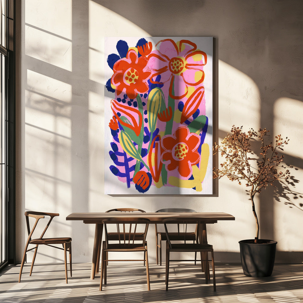 Floraler Freudenausbruch | Leinwand