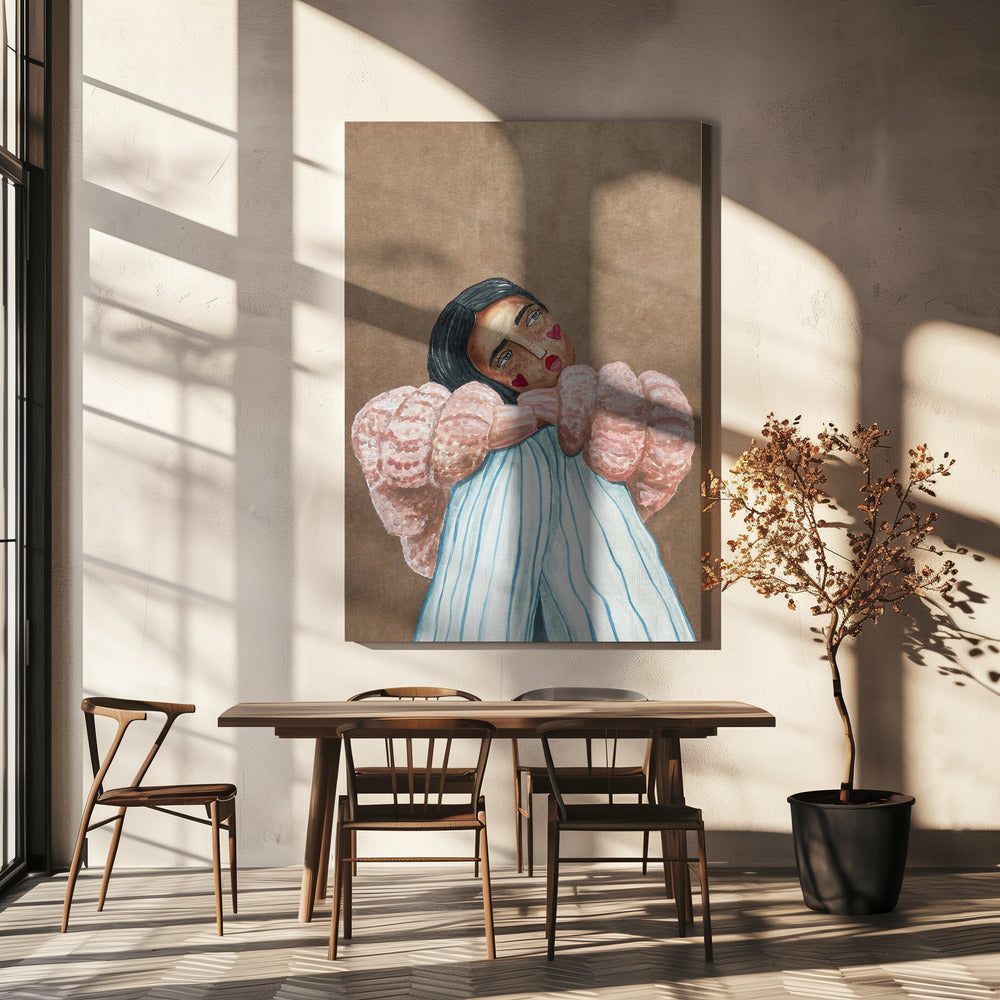 Träumendes Mädchen | Leinwand