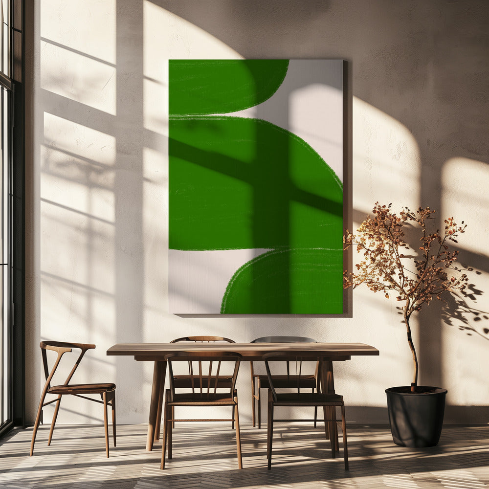Green Waves Harmony | Canvas