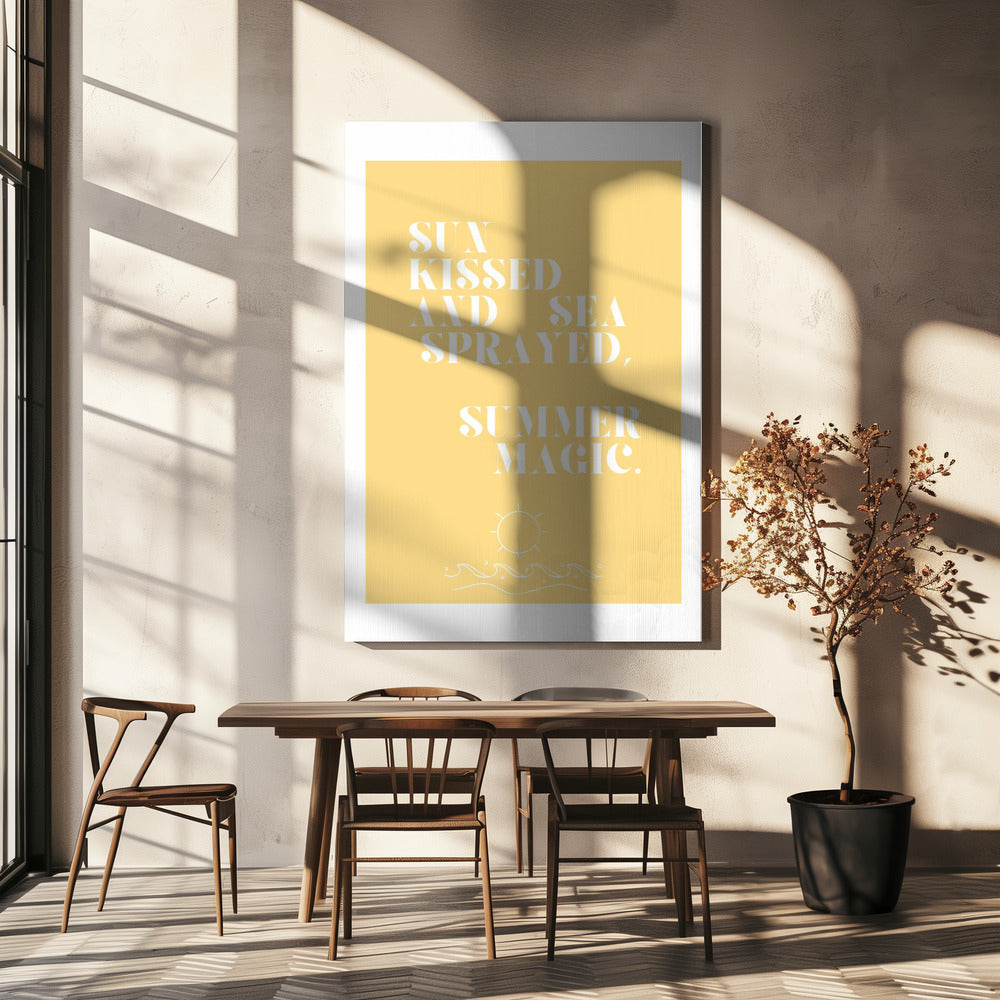 Summer magic, Quote + Illustration | Canvas