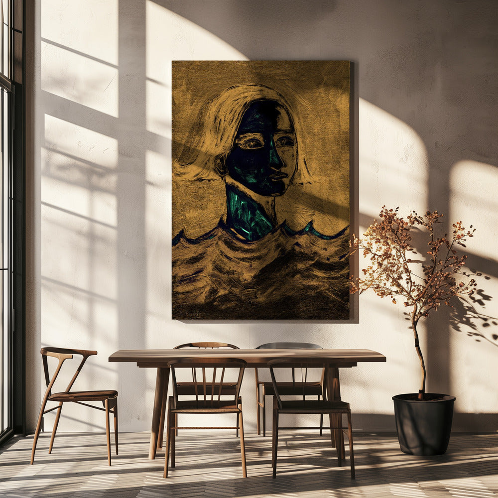 Der Schwimmer Tan | Leinwand