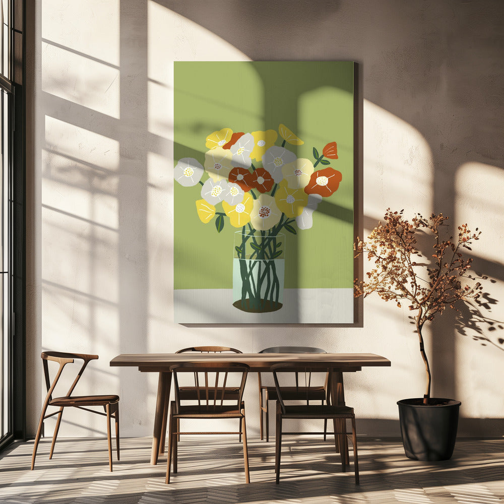 Blumenvase | Leinwand