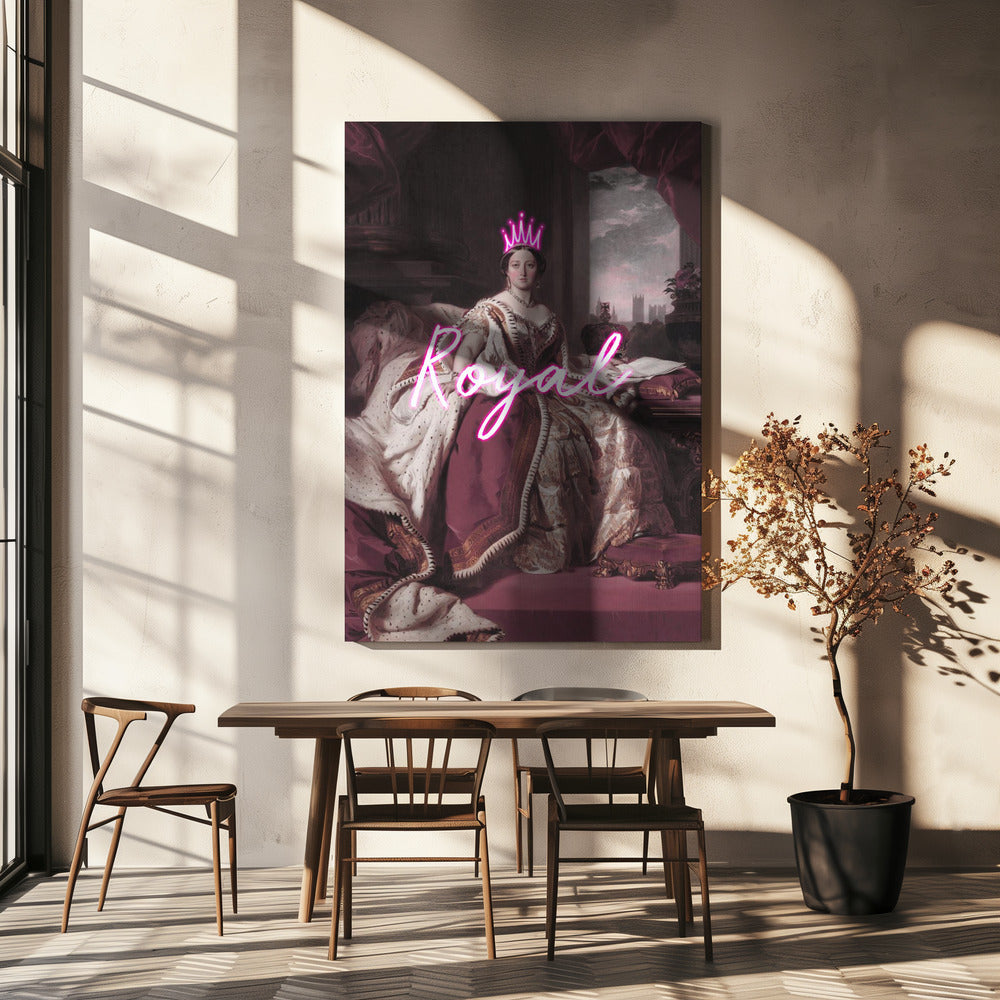 Queenvictorianeontext 2030 | Leinwand