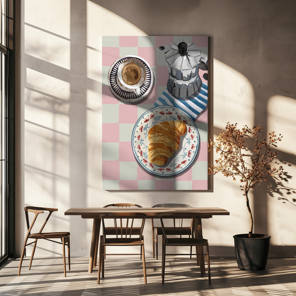 Französisches Frühstücksverhältnis 2x3 | Leinwand