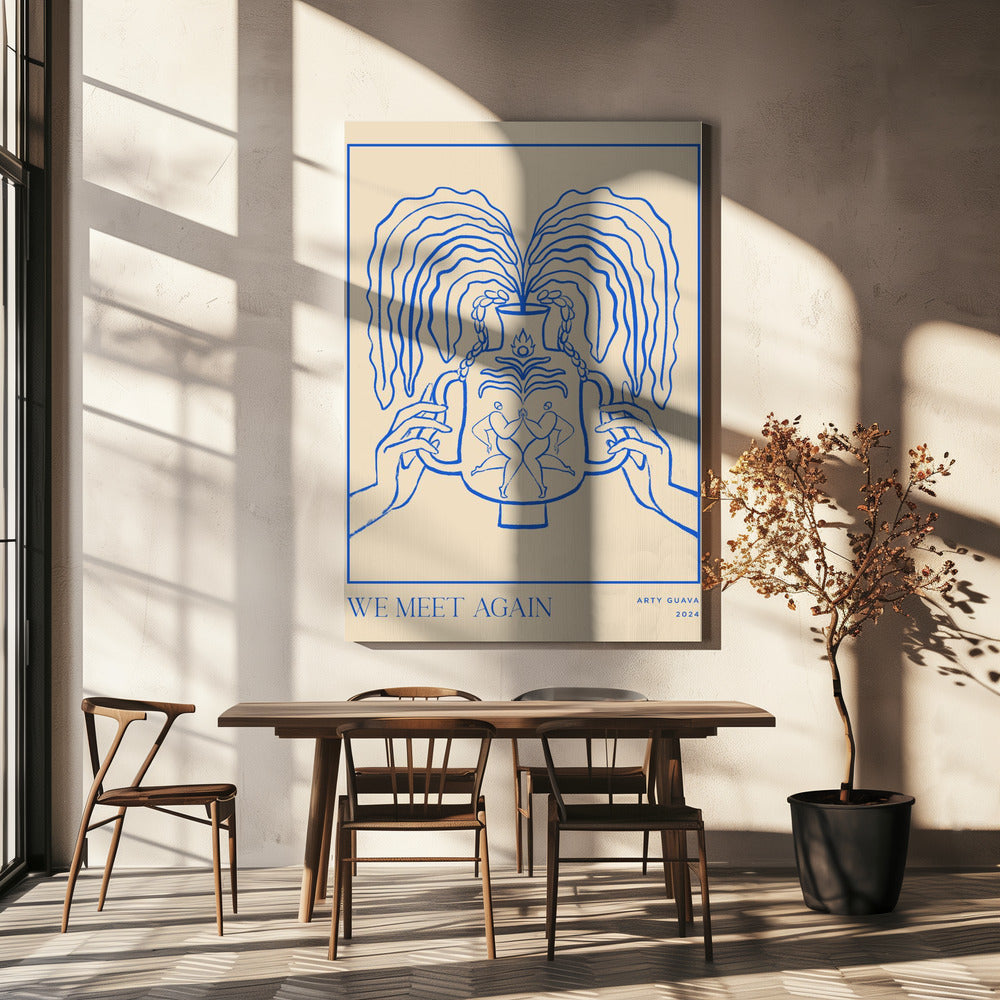 Vessel Collection: Wir treffen uns wieder (LineArt) | Leinwand