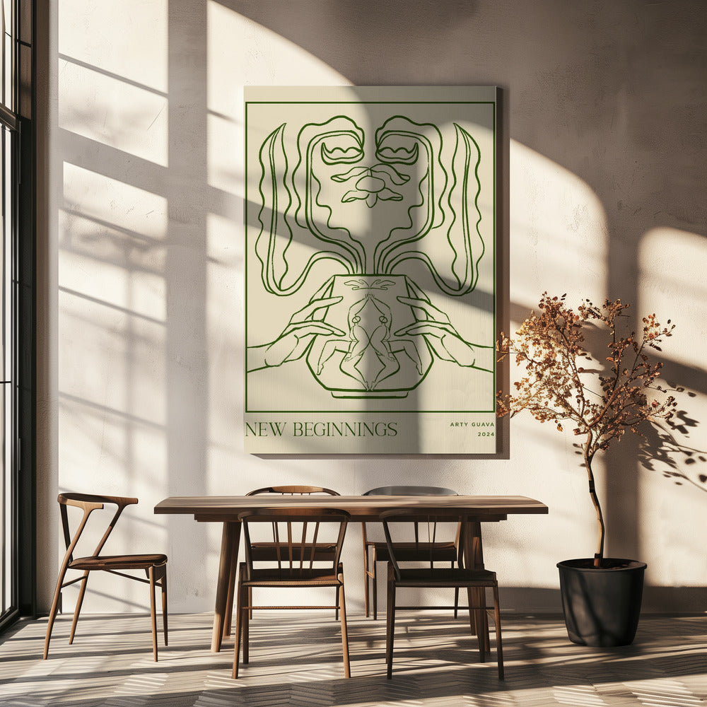 Vessel Collection: Neuanfänge (LineArt) | Leinwand