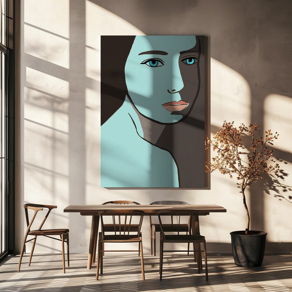 Blaue Frau | Leinwand