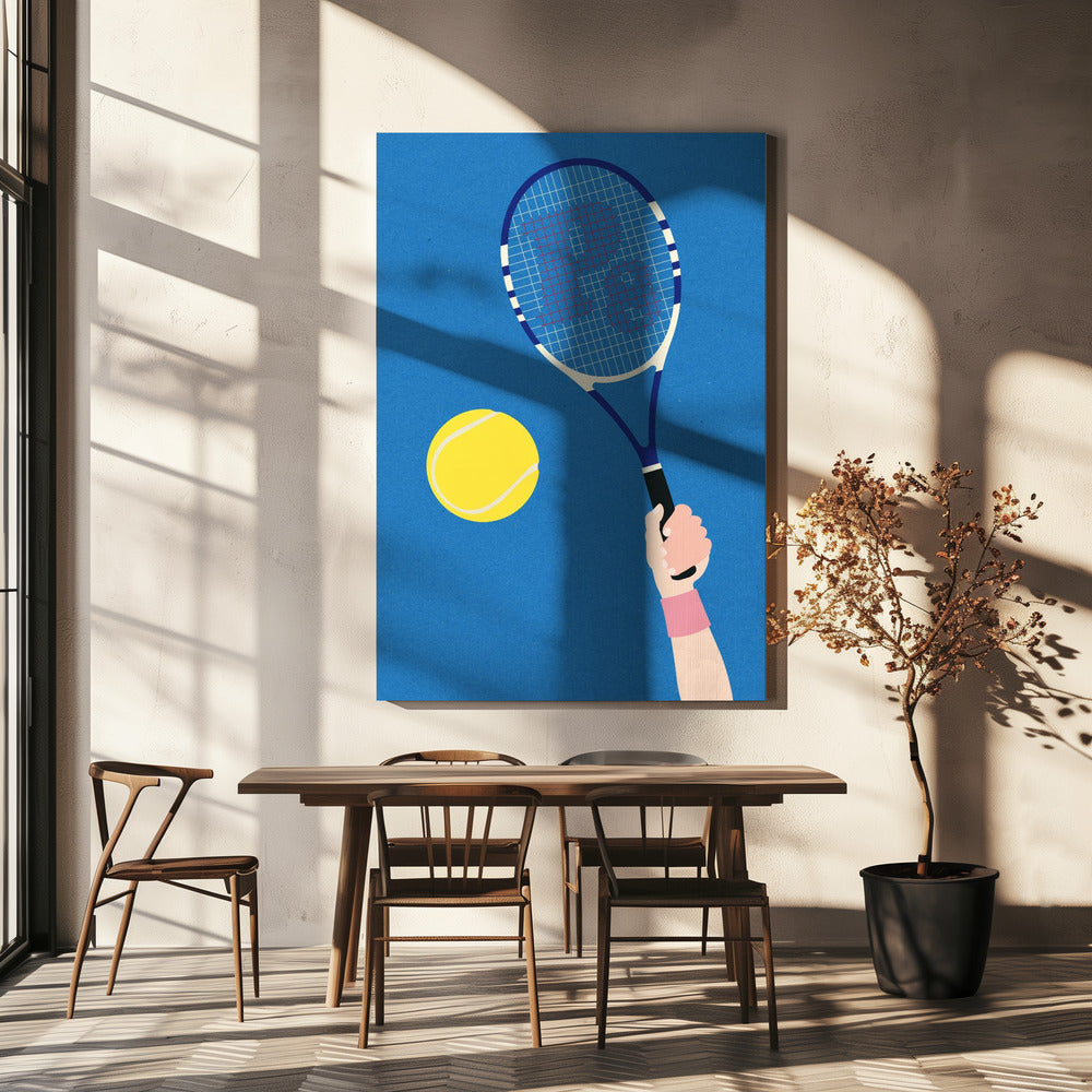 Perfekter Aufschlag | Leinwand