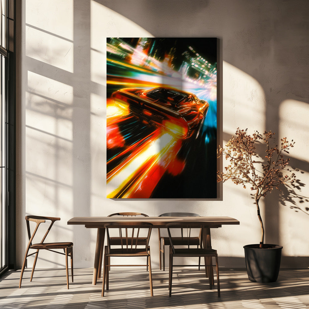 Straßenrennfahrer | Leinwand
