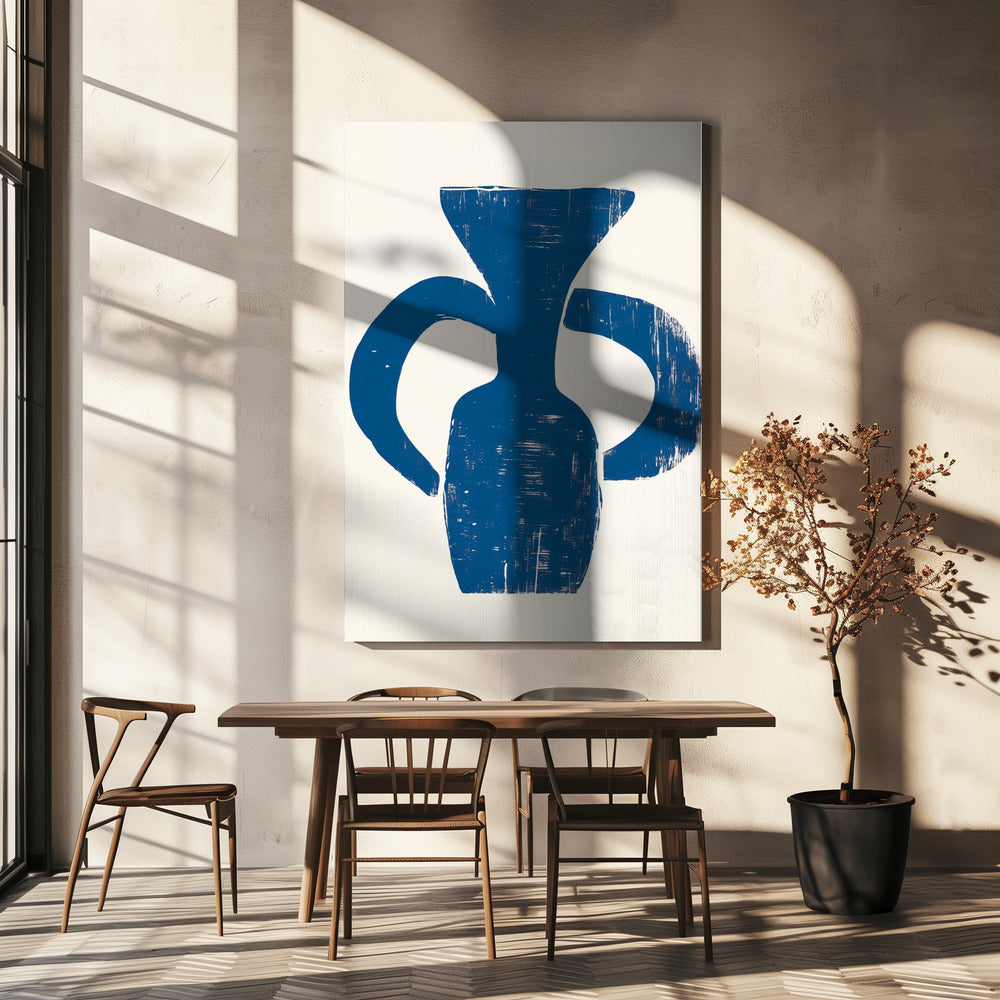 Vase Blau | Leinwand