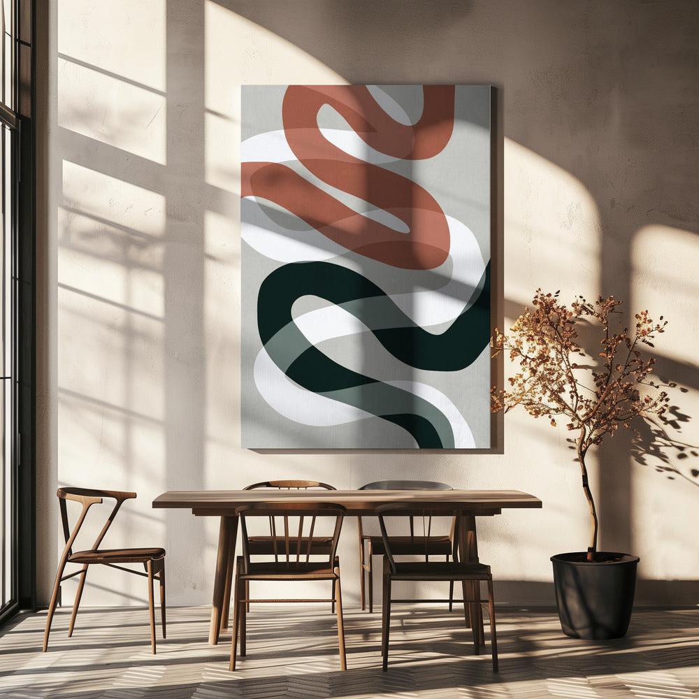 Expressionistische Kurven 1 | Leinwand