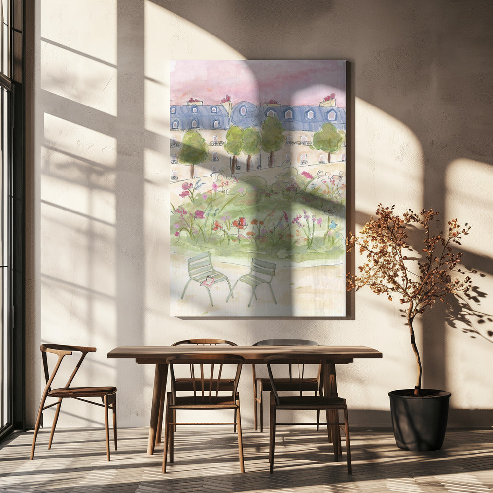 Pariser Garten | Leinwand