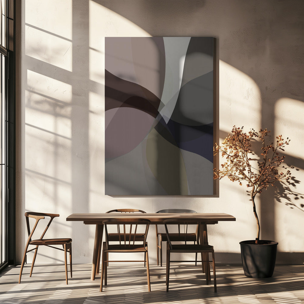 Abstrakte neutrale Formen Druck 5 | Leinwand