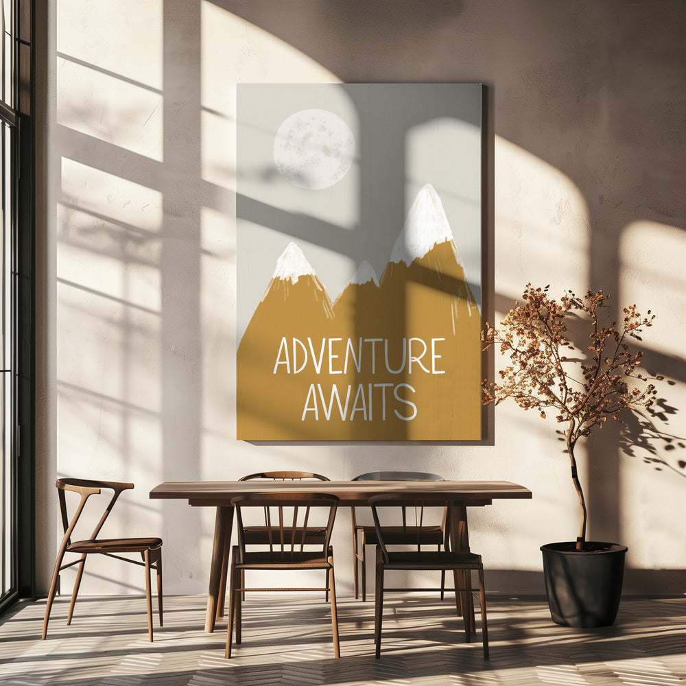 Das Abenteuer wartet | Leinwand