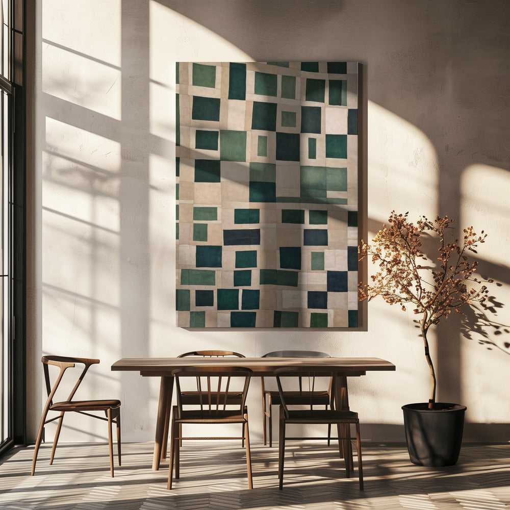 Smaragdmosaik | Leinwand