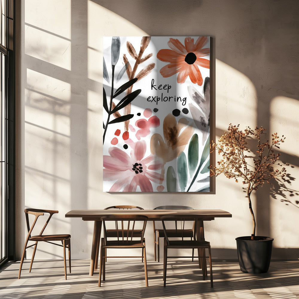 Blumenabenteuer | Leinwand