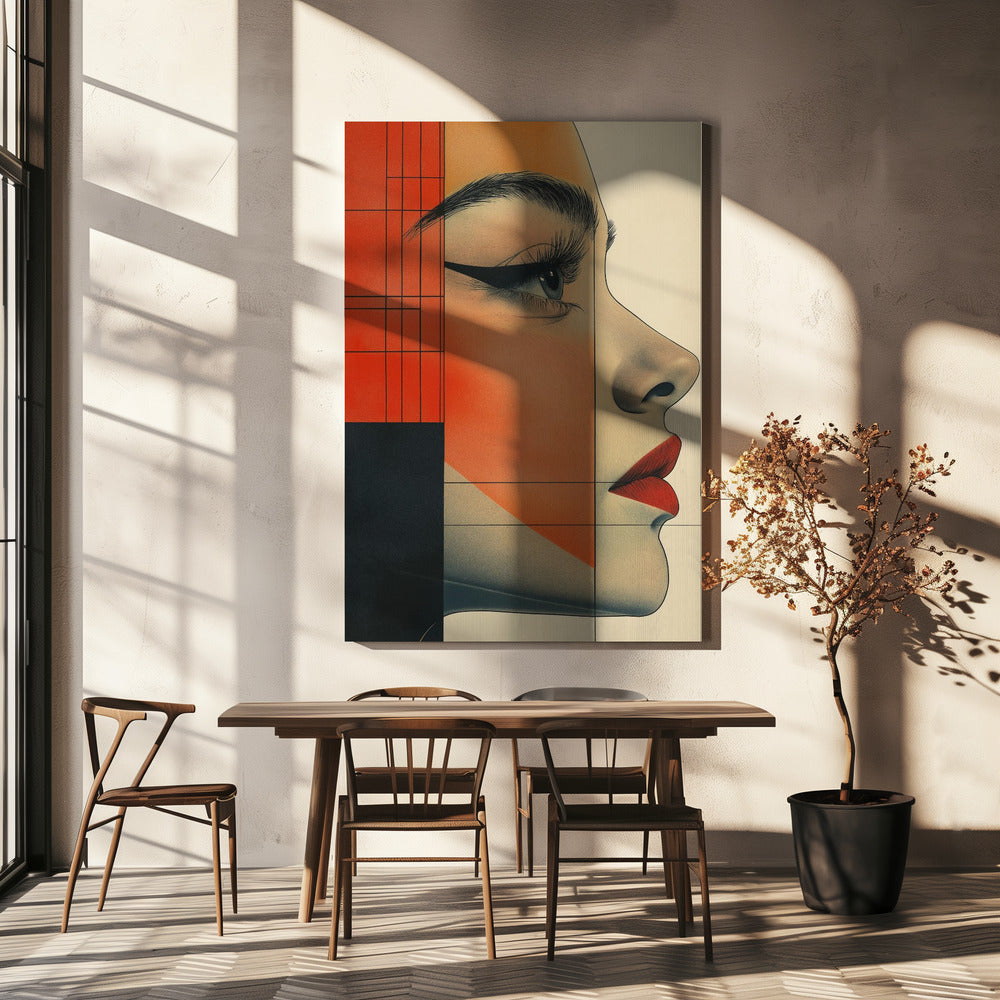 Ein Frauengesicht Vintage Poster (8) | Leinwand