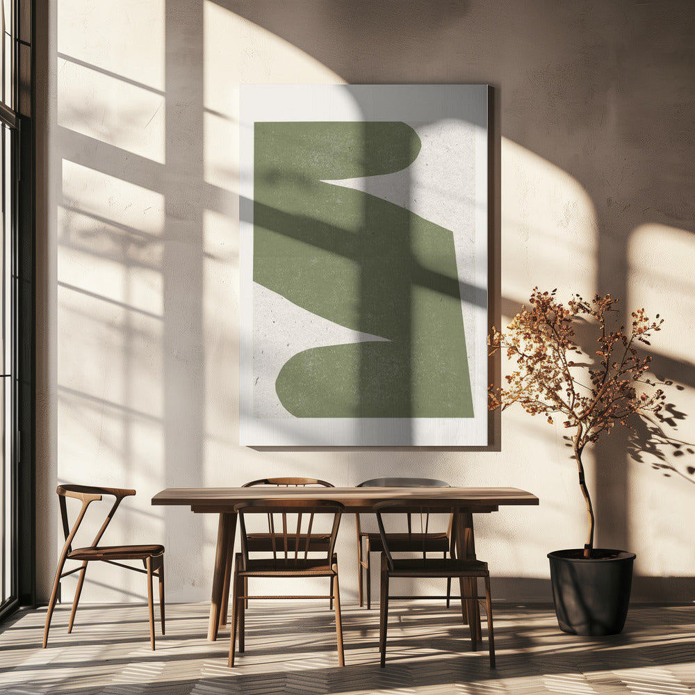 Sanfter grüner Fluss | Leinwand