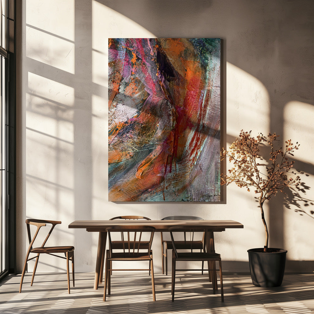 Purpurrote Geode | Leinwand