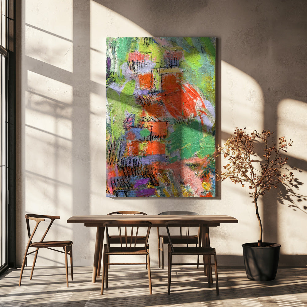 Verzauberte Farblandschaft | Leinwand