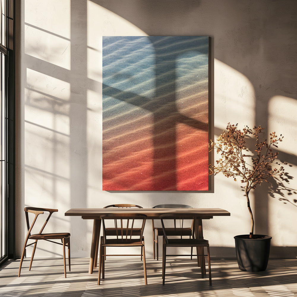 Farbverlaufswellen | Leinwand