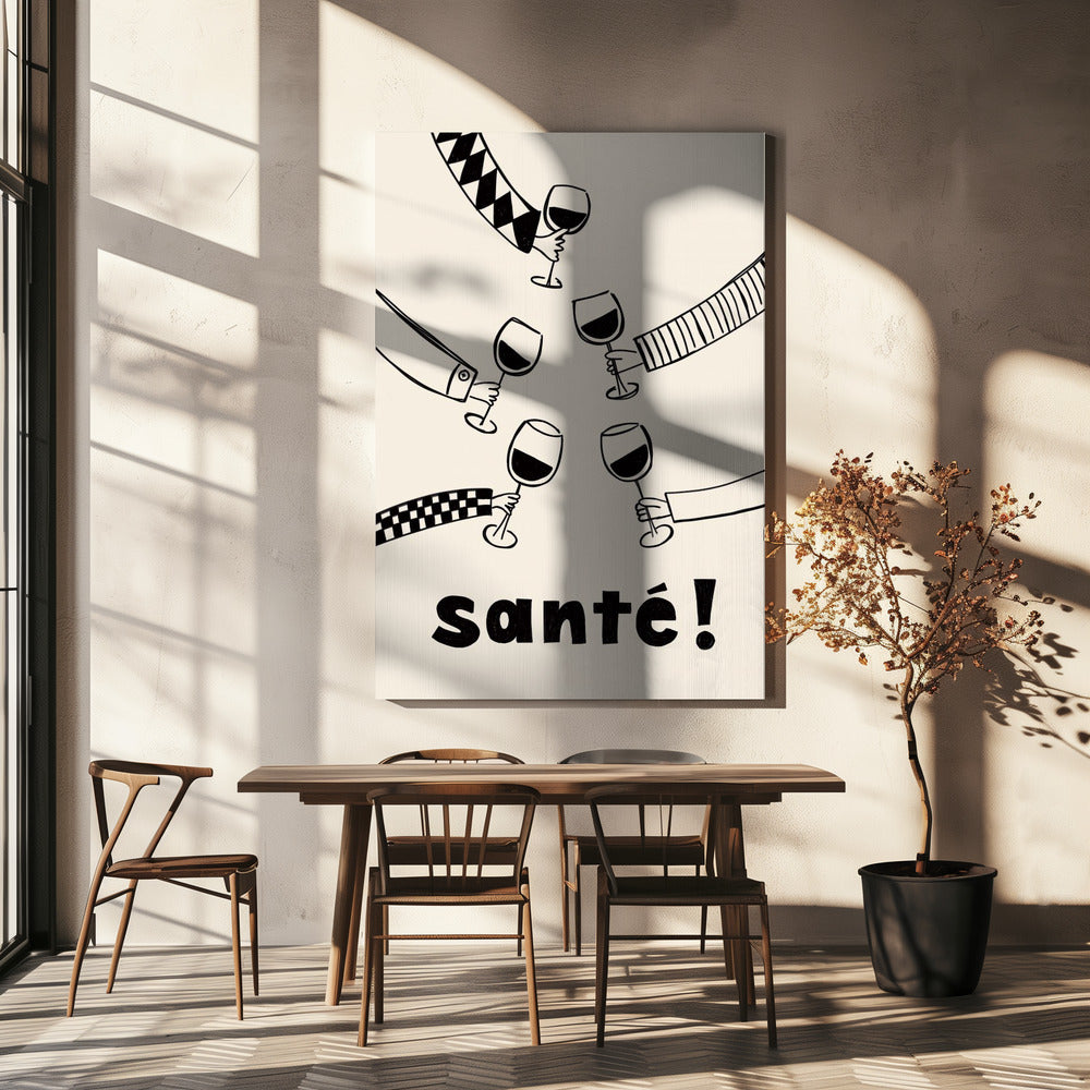Santé Wine Party with Friends | Canvas