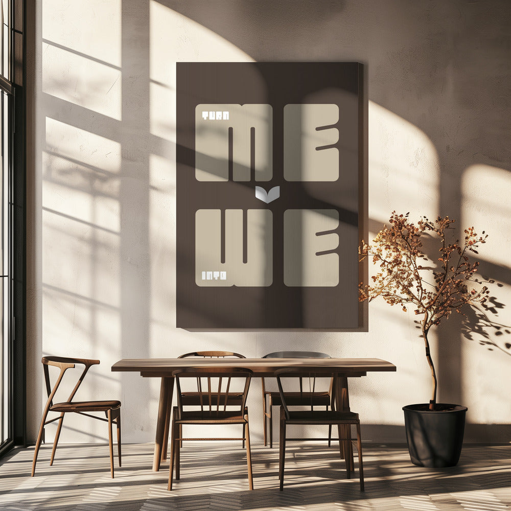 Mach aus mir ein Wir | Leinwand