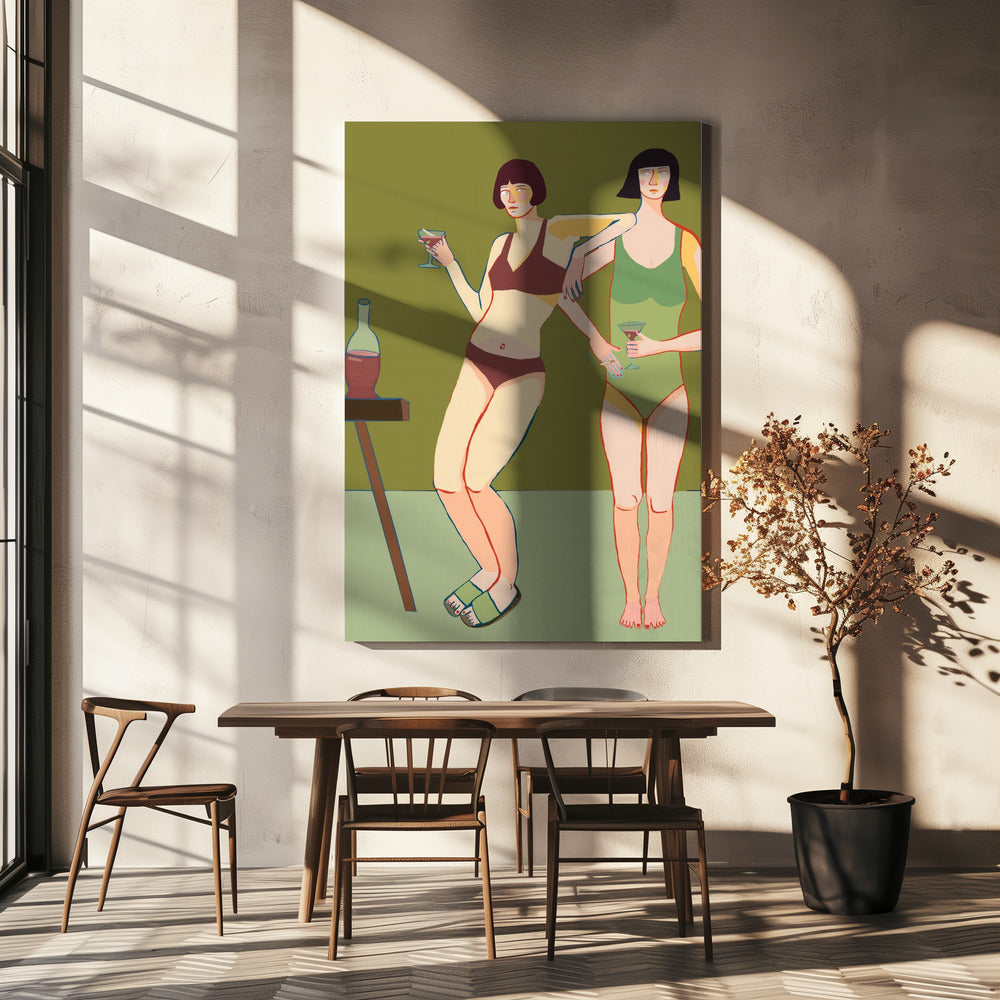 Loungin' Ladies | Leinwand