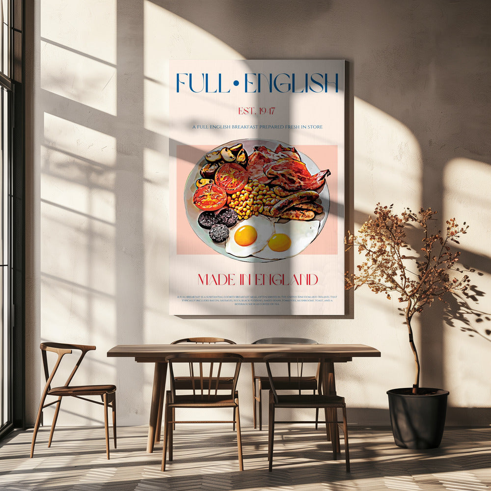 Traditionelles englisches Frühstück | Leinwand