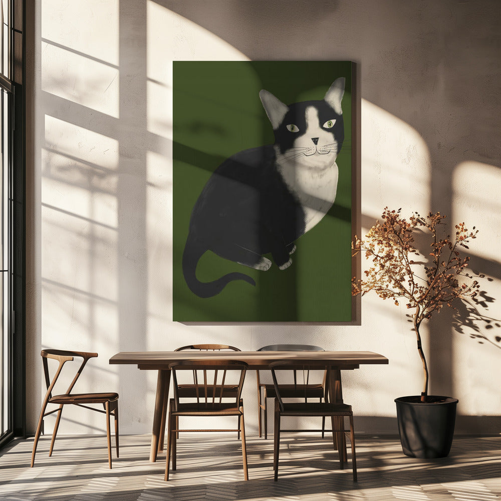 Herr Smoking Katze | Leinwand